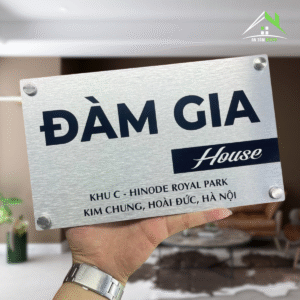 Bảng Biển Số Nhà Alcorest In UV Ngoài Trời